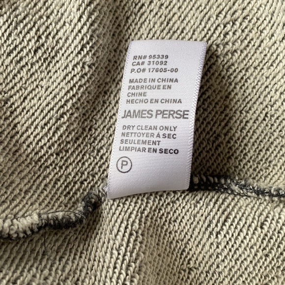 JAMES PERSE Gray Brushed Fleece Long Sleeve Dolman Dress Size 1 - Picture 17 of 17